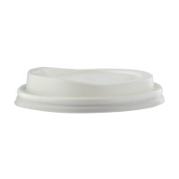 Couvercle dôme blanc avec bec verseur en plastique PLA  H19mm
