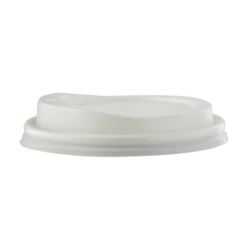 Couvercle dôme blanc avec bec verseur en plastique PLA  H19mm