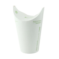 Pot Nolida blanc en carton à fermeture intégrée  H105mm 375ml
