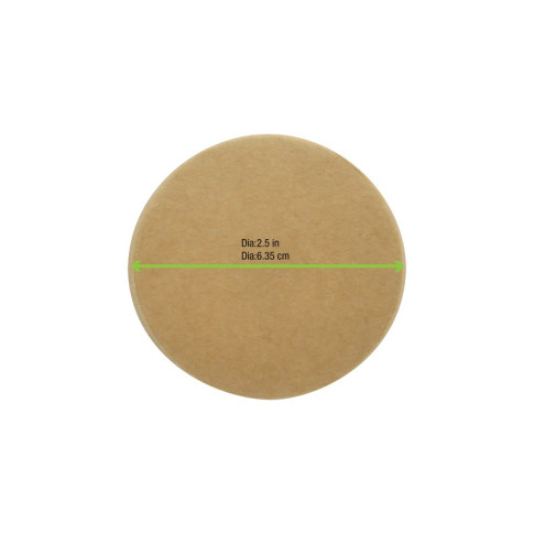 Couvercle carton kraft chaud et froid  H11mm