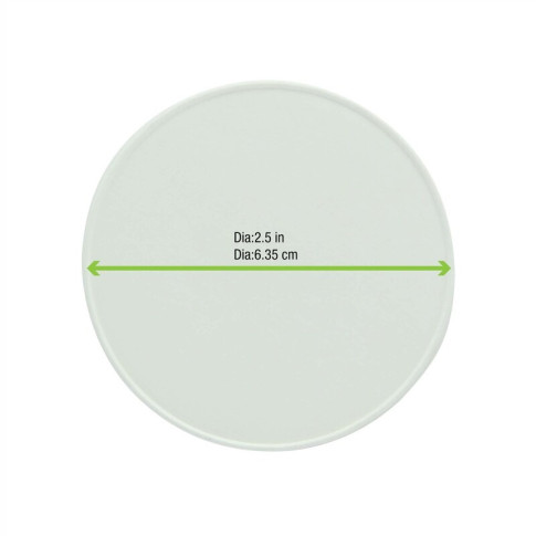Couvercle carton blanc chaud et froid  H11mm