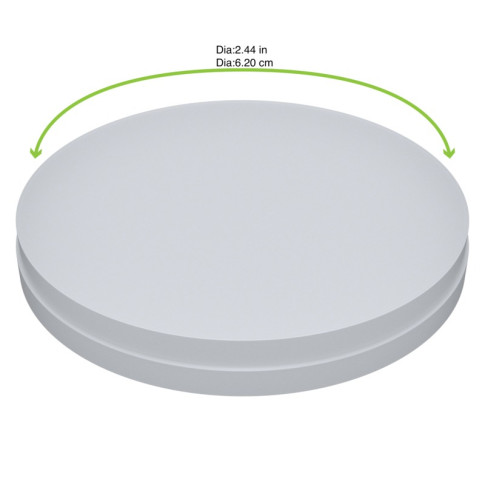 Couvercle carton blanc chaud et froid  H11mm