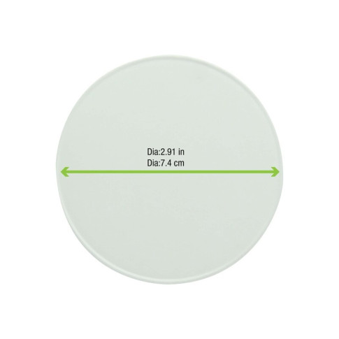 Couvercle carton blanc chaud et froid  H11mm