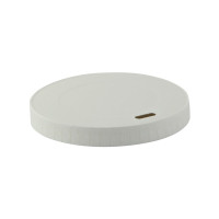 Couvercle plat blanc en carton sans matière plastique, Waterbased  H10mm