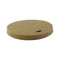 Couvercle plat en carton brun sans matière plastique, Waterbased  H10mm