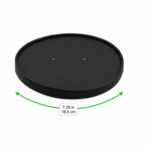 Couvercle plat brun en carton kraft perforé pour la vapeur  H16mm