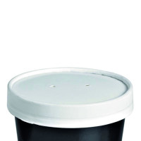 Couvercle carton blanc chaud et froid