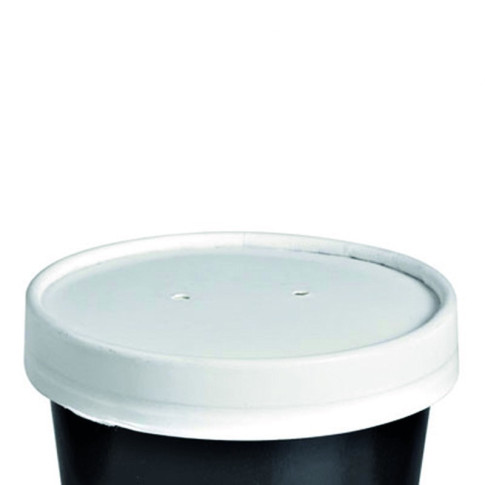 Couvercle carton blanc chaud et froid
