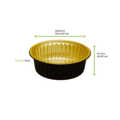 Opseal Pot aluminium noir/or  H45mm 520ml