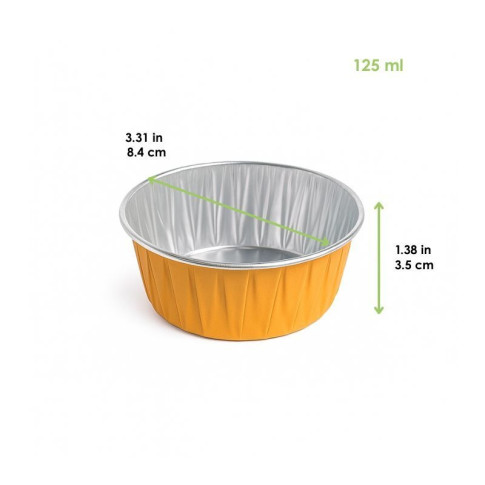 Opseal Pot aluminium couleur or   H35mm 125ml