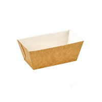 Moule de cuisson carton microflute rectangulaire  103x55mm H40mm 160ml