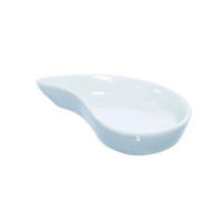 Mini plat en porcelaine blanc  78x48mm H15mm