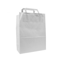Sac cabas papier blanc  200x100mm H280mm