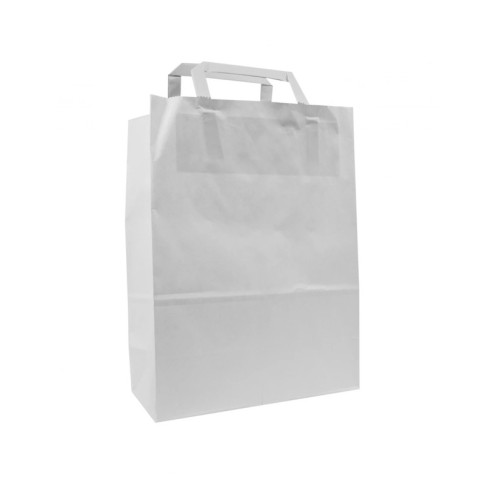 Sac cabas papier blanc  200x100mm H280mm