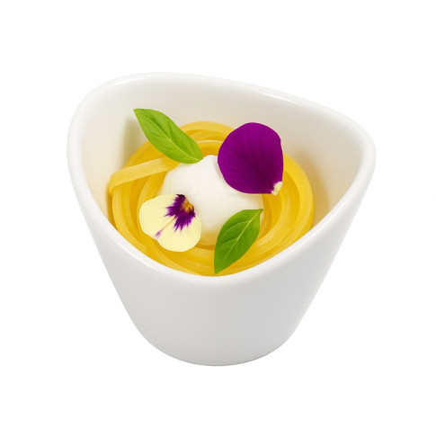Mini pot en porcelaine blanc  66x54mm H45mm
