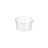 Pot plastique PP "Deli" rond translucide   230ml