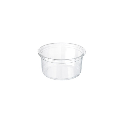 Pot plastique PP "Deli" rond translucide   230ml