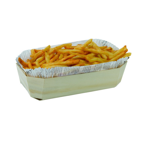 Moule de cuisson bois avec caissette papier  265x115mm H70mm 1200ml