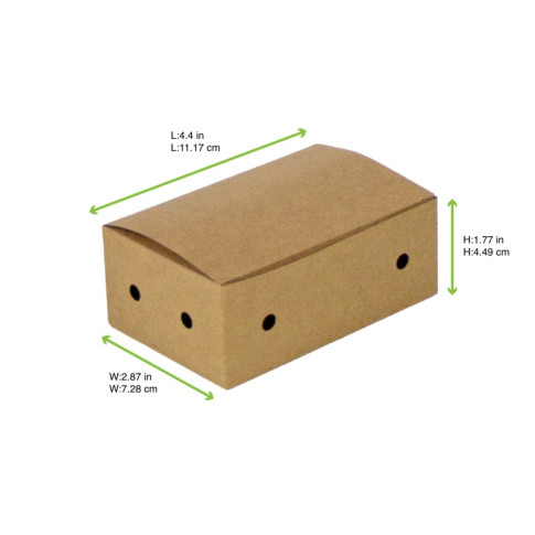 Boîte Kraft 6 Nuggets  114x73mm H45mm