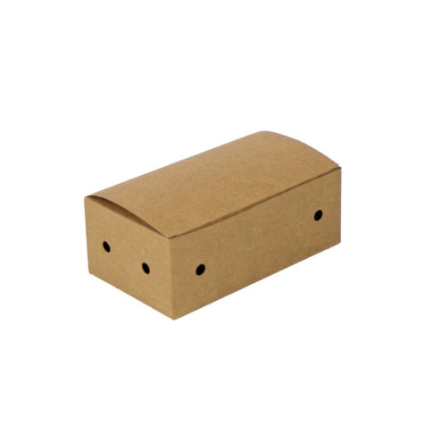 Boîte Kraft 9 Nuggets  140x78mm H53mm