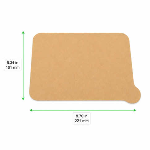 Opco kraft opercule de scellage pour contenant 221x161mm