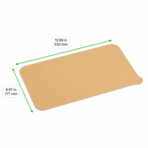 Opco kraft opercule de scellage pour contenant 330x177mm