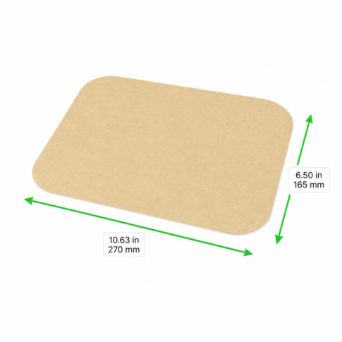 Opco kraft opercule de scellage pour contenant 270x165mm
