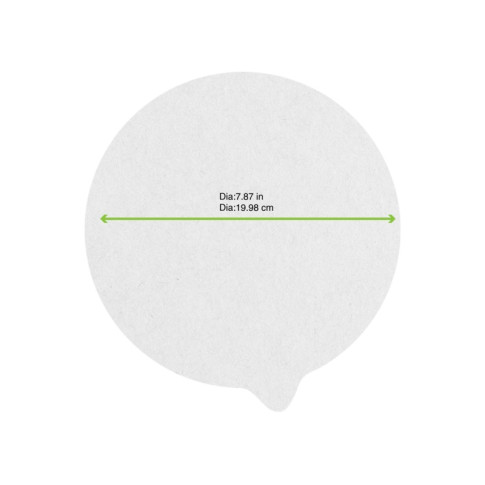 Opercule scellable en papier blanc