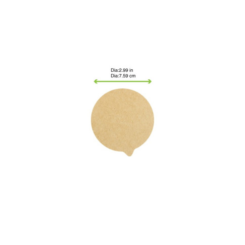 Opercule scellable en papier kraft