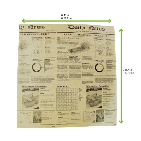 Papier brun ingraissable en BD - impression journal     380x400mm