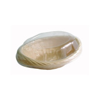 Panier plastique tressé beige 270x210mm H70mm