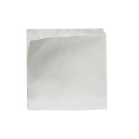 Sac papier blanc ingraissable ouvert sur 2 côtés  170x170mm