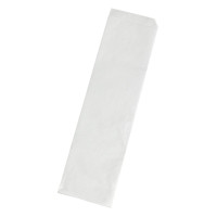 Sac papier blanc ingraissable ouvert sur 2 côtés  340x85mm