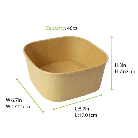 Saladier KraftCarré Multi Usage 170x170mm H75mm 1400ml