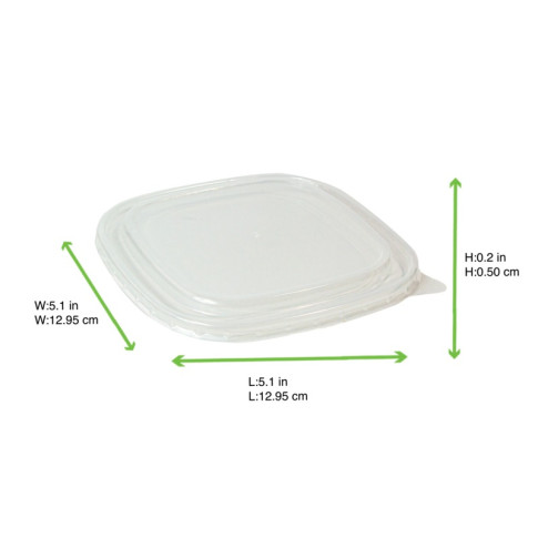 Couvercle PP pour Saladier carre  130x130mm H80mm