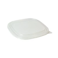 Couvercle PET pour saladier carre  170x170mm