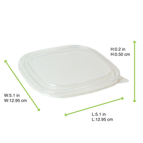 Couvercle PP pour Saladier carre  170x170mm