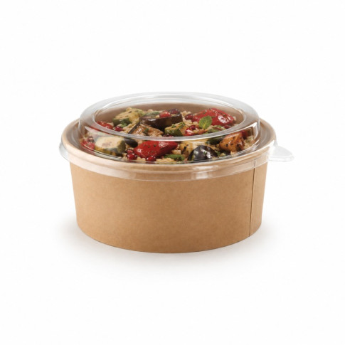 Combo Saladier en carton kraft   H45mm 500ml