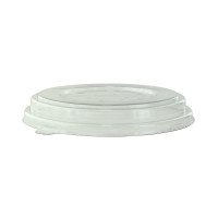Couvercle plat transparent en plastique RPET
