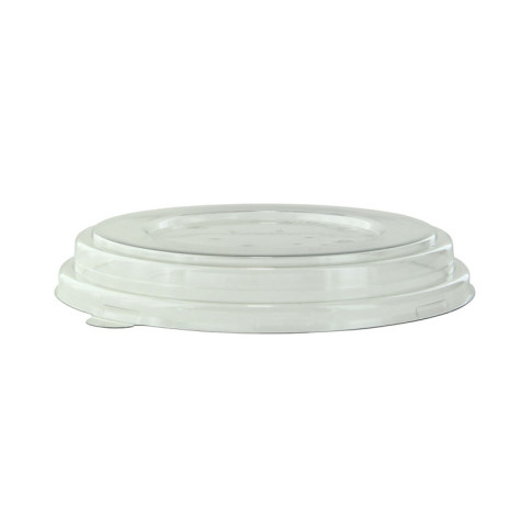 Couvercle plat transparent en plastique RPET