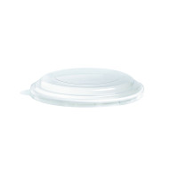 Couvercle plat transparent en plastique PET