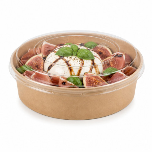 Couvercle plat transparent en plastique PET