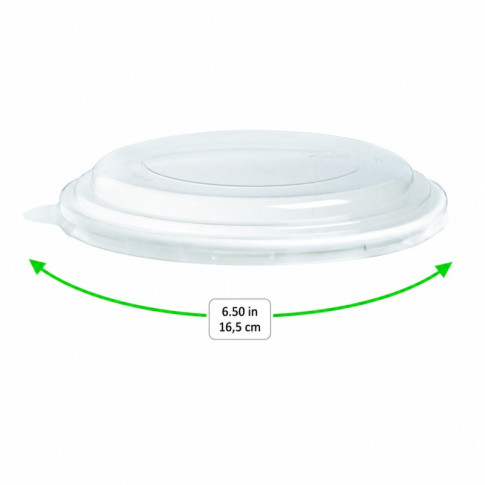 Couvercle plat transparent en plastique PET