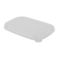 Couvercle rectangulaire plat transparent en plastique PP 172x122mm H9mm