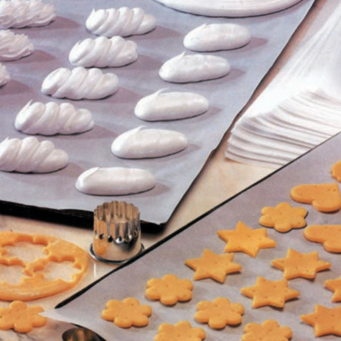 Papier cuisson papier blanc siliconé double face 530x325mm