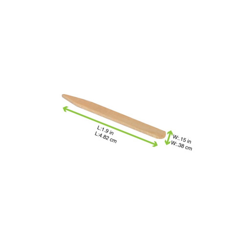 Pique à sandwich plat en bois   H50mm