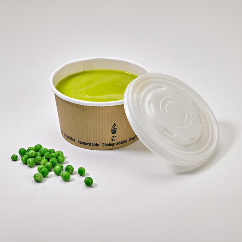 Pot à soupe carton blanc   H149mm 940ml