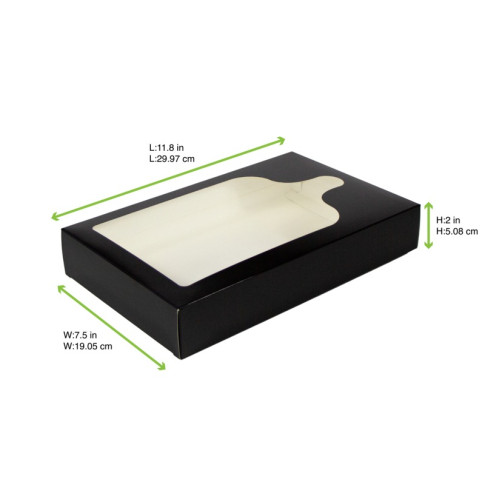 Boîte avec fenêtre en PET pour planche   300x190mm H50mm