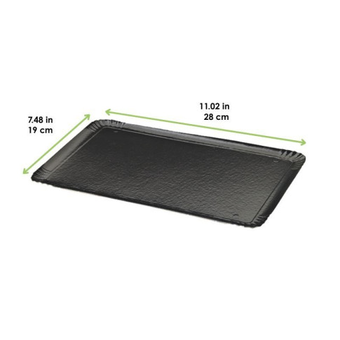 Plateau carton double face or intérieur noir extérieur  190x280mm