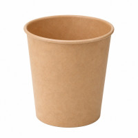 Pot carton kraft brun chaud et froid   H65mm 120ml
